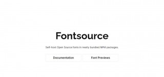 폰트 소스 - Fontsource